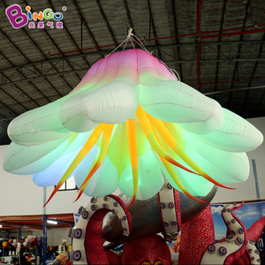 Tùy chỉnh khổng lồ <span class=keywords><strong>Inflatable</strong></span> hoa nhân tạo trang trí/Lily <span class=keywords><strong>Inflatable</strong></span> / <span class=keywords><strong>LED</strong></span> trắng Lily <span class=keywords><strong>Inflatable</strong></span> hoa với đèn <span class=keywords><strong>LED</strong></span> - Product Image 2