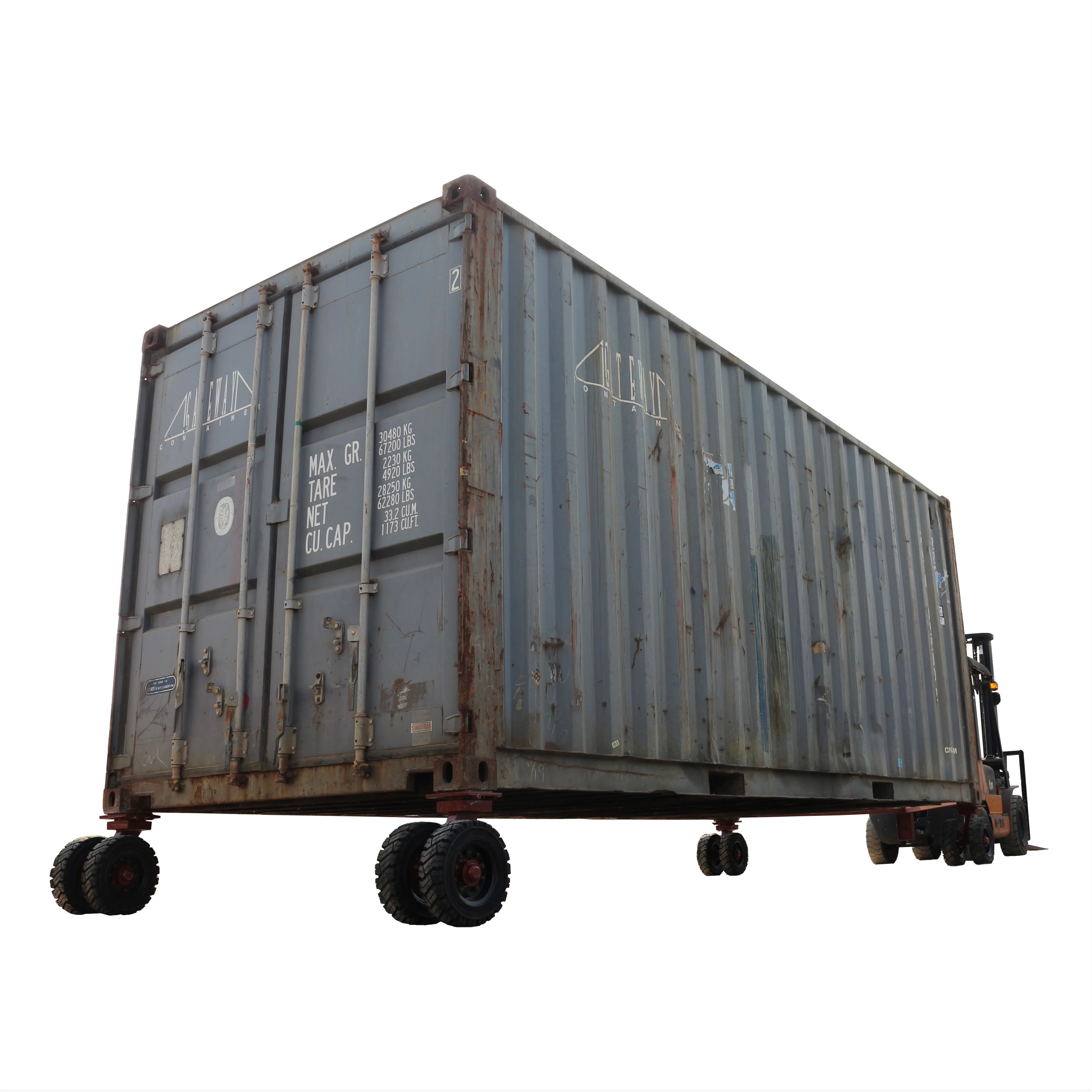 S-S Dual Wheels shipping container castor wheels for Uneven Rough Ground