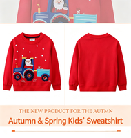 Sweat-shirt à manches longues pour homme, enfant et garçon, personnalisé, brodé, imprimé, coupe ajustée, nouveau style, design de Noël