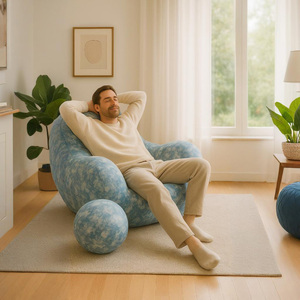 Sofá Modular de Alta Elasticidad Personalizable, de Tela de Seda de Hielo, Cómodo y Lujoso, para Apartamento Moderno, Dormitorio o Sala de Estar, con Esponja - Product Image 1