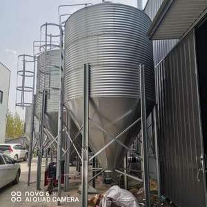 Torre de Alimentación con Depósito de Alimento de 10-50 Toneladas para Granjas de Cerdos y Pollos, Material de Lámina Galvanizada, Línea de Alimentación Automatizada - Product Image 3