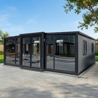 Maison conteneur pliable et extensible HESHI de haute qualité, 40 pieds, 2, 3 ou 4 chambres, moderne, modulaire, respirante, pour l'extérieur