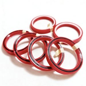 Joints toriques de type BU rouges de haute qualité pour tiges de pistons hydrauliques avec compatibilité multi-médias - Product Image 2