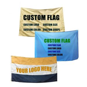 Banderas Personalizadas con Diseño Impreso para Eventos, Banderas Promocionales Personalizadas, Banderas Personalizadas de 3x5 de Doble Cara - Product Image 1