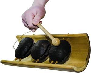 Tambor de instrumentos de música africana brasileña De Castanha Capoeira Samba Agogo - Product Image 3