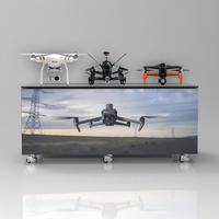 Tablero de señalización de pantalla digital HD, escaparate de pantalla de panel de empalme LED de micropaso para interiores con mantenimiento frontal