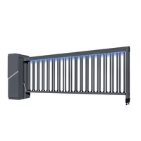 Barrière de parking intelligente anti-effraction DC LPR tout-en-un avec affichage LED, sans surveillance, multicanal pour parking résidentiel