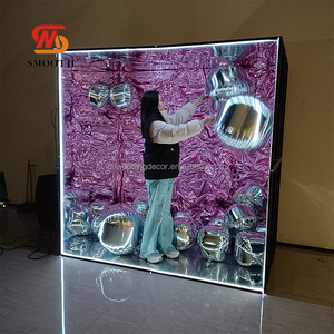 Mịn Led Gương <span class=keywords><strong>Photo</strong></span> Booth khung kim loại hộp Tạp Chí với hộp gương cho Wedding party trang trí nội thất - Product Image 4