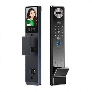 Smart Face Recognition Digital Lock Wi Fi Video <b>Intercom</b> App Control Fingerprint Card Password Key Unlock for Wood <b>Door</b> - Product Image 1