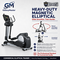 Máquina Elíptica Magnética Comercial de Alta Resistencia GM, Capacidad de 200 kg, Consola LED/LCD, Máquina de Cardio de Cuerpo Completo de Bajo Impacto