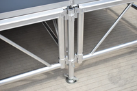 Plate-forme de scène en aluminium simple réglable RK Support de plate-forme de scène pliante extérieure pour présentoir de scène