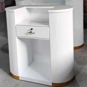 Salon Bàn Tiếp Tân Đen Trắng Đỏ LED Đầy Màu Sắc Tiếp Tân Truy Cập Câu Lạc Bộ Đêm Dịch Vụ Bảng - Product Image 6