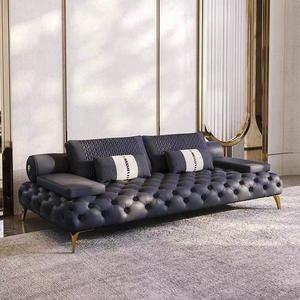 Warung kopi recycliner modern blue <span class=keywords><strong>velvet</strong></span> chesterfield cube sectional sofa sudut <span class=keywords><strong>dubai</strong></span> sofa longgar - Product Image 1