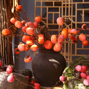 ดอกไม้ประดิษฐ์ลายลูกพลับ ยี่ห้อ Yihua สำหรับตกแต่งบ้าน โรงแรม ห้างสรรพสินค้า และของตกแต่งภายใน - Product Image 2