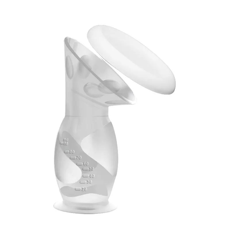 Cmbear nouveau design silicone collecteur de lait maternel économiseur de lait manuel tire-lait en silicone pour l'allaitement