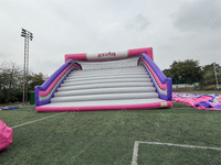 Parcours d'obstacles gonflable personnalisé en PVC pour course de 5 km, attrayant, pour adultes, avec ligne de départ, idéal pour les événements sportifs commerciaux