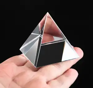 K9 искусственная кристаллическая Пирамида медитация Скульптура стеклянная призма