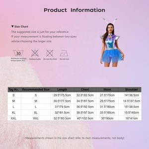 Women Alien Costume Space Girl Tutu Dress Metallic Leotard Antenna Headband <b>Rave</b> <b>Festival</b> Halloween Cosplay <b>Outfit</b> - Product Image 6