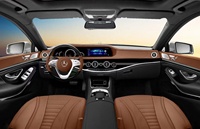 Panneaux de porte de tableau de bord de couleur personnalisée de luxe kit intérieur de voiture pour mercedes benz classe s w221 à W222