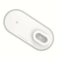 Meilleure Vente Chargeur Sans Fil 3-en-1 15W pour iPhone Téléphone Portable Blanc OEM TYPE-C Support de Charge Pliable 15W