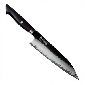 Ensemble de couteaux de chef en acier inoxydable à lame large faits à la main, manche ergonomique en bois, utilisation luxueuse pour les hôtels, découpe de viande et de légumes - Product Image 2