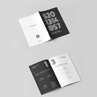 Brochure d'entreprise d'impression personnalisée modèle de flyer d'impression de publicité commerciale brochure à 4 volets