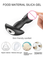 Vibromasseur anal à commande par application, télécommande, vibrateur anal à poussée, masseur de prostate, vibromasseur anal vibrant, jouets sexuels
