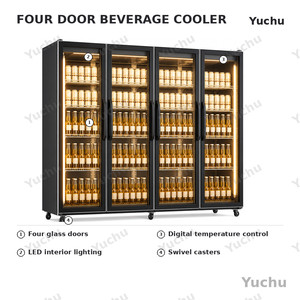 Refrigerador Comercial Vertical con Puerta de Vidrio para Exhibición de Bebidas, Enfriador de Bebidas Profesional para Hoteles, Restaurantes y Cafeterías - Product Image 6
