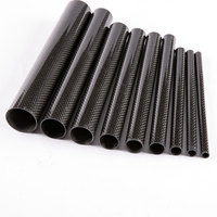 Tube en fibre de carbone 3K léger et haute rigidité pour drone, robot, RC