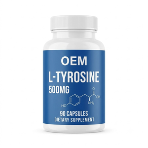 Cápsulas de Aminoácido L-Tirosina 500mg OEM, 90 Unidades, Suplemento Dietético, Marca Privada - Product Image 1