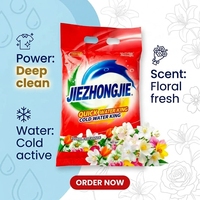 Lessive en poudre jetable OEM en vrac, écologique, sans phosphate, formule blanchissante pour vêtements et usage domestique