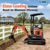 Envío Gratis, Precio de Excavadora Mini Diésel de 1T, 1 Tonelada, 1.2 Toneladas, 1200Kg, 3 Toneladas, 3.5 Toneladas con Accesorios