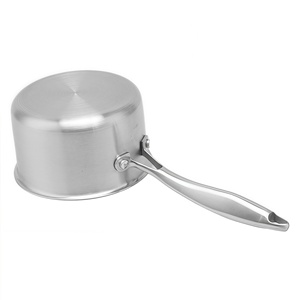 Cacerola Multiusos Híbrida <span class=keywords><strong>de</strong></span> Acero Inoxidable <span class=keywords><strong>de</strong></span> Triple Capa <span class=keywords><strong>con</strong></span> Tapa y Asa Auxiliar, Cacerola Profunda <span class=keywords><strong>de</strong></span> Acero Inoxidable <span class=keywords><strong>de</strong></span> 14 cm - Product Image 5