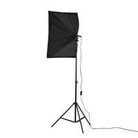 Équipement photographique Studio Photo Soft Box Kit Vidéo Support de lampe à quatre capuchons Éclairage avec 50x70cm Softbox Photo Box