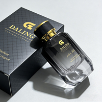 Flacon de parfum en verre de luxe personnalisé avec pulvérisateur à pompe, impression d'écran, logo personnalisé, design rectangulaire vide, 50 ml