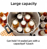 Marmite électrique commerciale en acier inoxydable de 27 L, appareil multifonction pour confitures et vins avec maintien automatique de la température constante