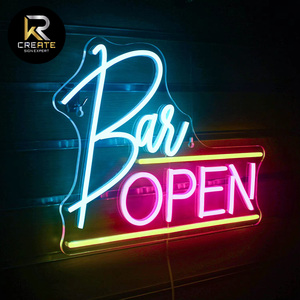 Đa Sử Dụng 24H Mở Neon Dấu Hiệu Cửa Hàng Vật Nuôi Tóc Salon Thanh Kinh Doanh Treo Tường Trang Trí Nội Thất Có Thể Sạc Lại Acrylic Linh Hoạt 3D LED Dấu Hiệu - Product Image 2