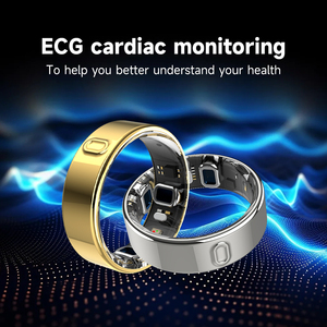 Anneau intelligent étanche avec détection d'oxygène sanguin ECG EDA, moniteur de fréquence cardiaque, suivi du sommeil, réveil, exercice physique, moniteur de fréquence cardiaque - Product Image 5