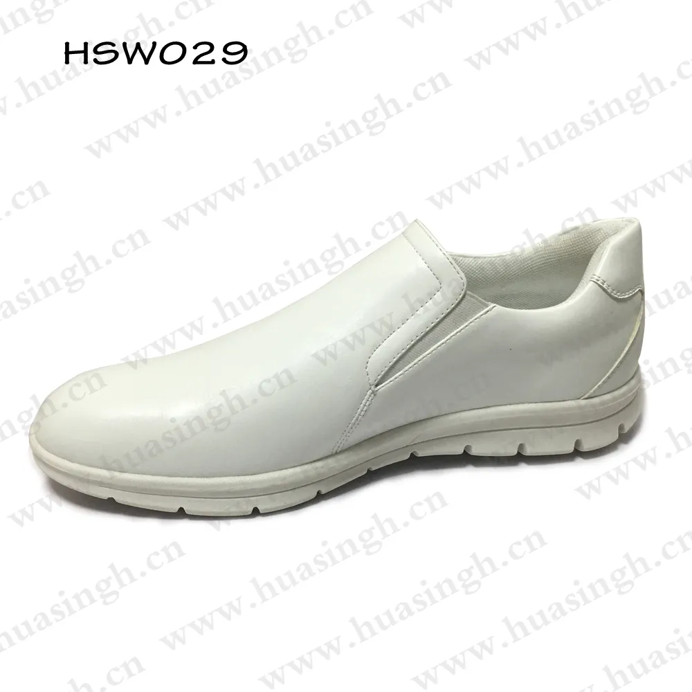 LXG-zapatos de enfermera ligeros para personal médico, calzado de trabajo antiestático, antideslizante y resistente al aceite, color blanco, HSW029