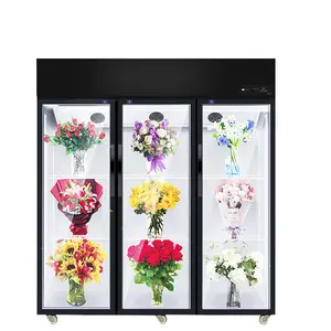 Refrigerador de flores SPM, refrigerador de exhibición de flores, refrigerador de mantenimiento fresco con puerta de vidrio para floristería