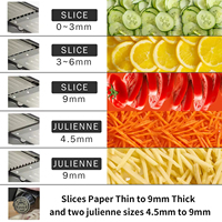 Gadget 2024 Nieuwe Collectie Mandoline Fruitsnijmachine Multifunctionele Shredder Julienne Snijmachine Veilig Mandoline Snijmachine