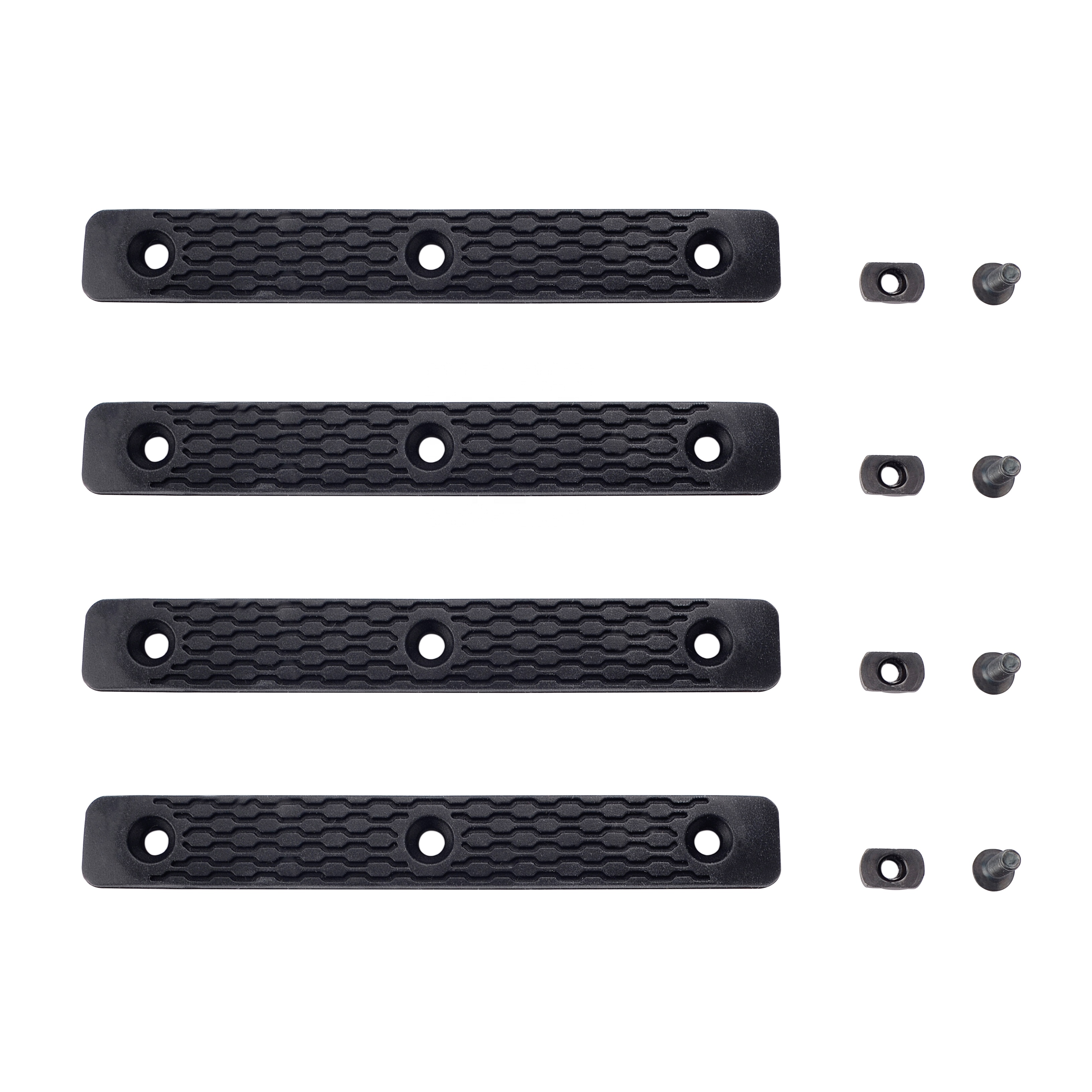 4-Piece Tactical Rail Cover Set For 20mm Picatinny/Weaver Rail - Polymer, Rifle Protector Panels