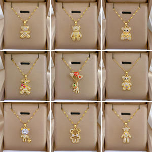 <span class=keywords><strong>Collier</strong></span> Tennis en Diamant avec Pendentif Ours Maman, Koala, Paresseux, <span class=keywords><strong>Chihuahua</strong></span>, Poisson, Bijoux Turcs en Gros - Product Image 2