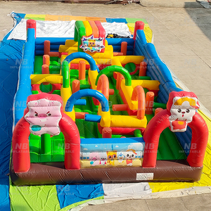 Outdoor Inflatable Commercial House Slide and Jumping Castles With Blower Kids' Large <b>Trampoline</b> Park Inflatable <b>Trampoline</b> Park - Product Image 4