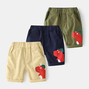 中国供应商网上购物男童新款夏季动物印花休闲短裤带口袋