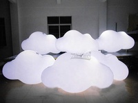Zhenmei Publicité Extérieure gonflable suspendu nuage ballon/plafond ballon à air nuage avec lumières LED