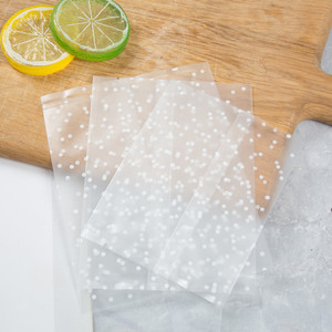 Polka Dot Mooncake Packaging Bags Food Grade Plastic 100 Pieces For Mooncakes And Pastries - Product Image 4