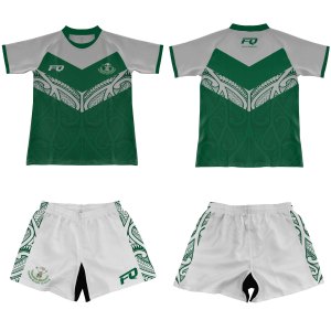 Seragam Rugby Maori Kustom FQ, Jersey Rugby Cetak Sublimasi Set Lengkap untuk Pria, Jersey Rugby Kustom AU NZ, Celana Pendek Seragam Tim - Product Image 2
