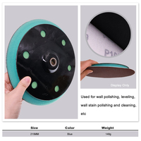 Support de ponçage électrique à crochets et boucles bleu de 215 mm (9 pouces) pour ponçage et polissage de plaques de plâtre