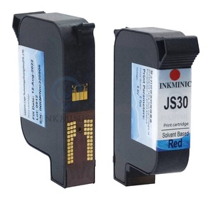 Cartucho de Tinta Roja a Base de Solvente JS30 de Buena Calidad con Chip para Impresora de Inyección de Tinta Térmica Meenjet Mxpro Mxplus Serie Mx TIJ - Product Image 2